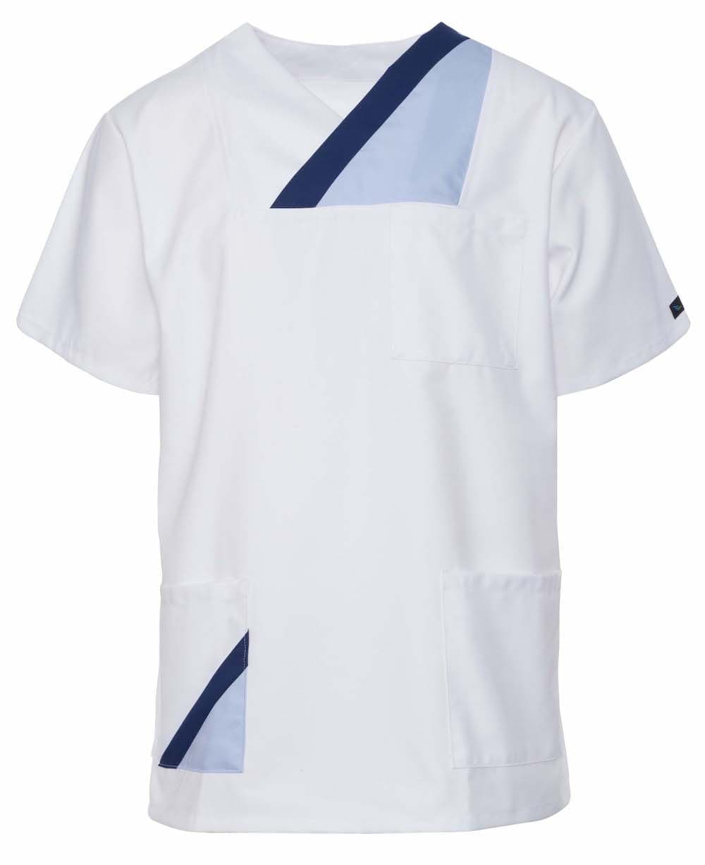 Medizinische Bluse Hanover Kurzarm Weiss CN/N - medizinische Herrenblusen