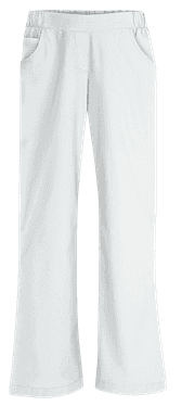 Medizinische Hose Pingi Zwei Taschen Zierhosenschlitz Weiss - medizinische Damenhosen