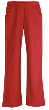 Medizinische Hose Pingi Zwei Taschen Zierhosenschlitz Rot - medizinische Damenhosen