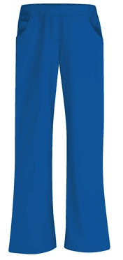 Medizinische Hose Pingi Zwei Taschen Zierhosenschlitz Blau - medizinische Damenhosen