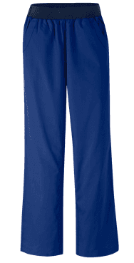 Medizinische Hose Uni Gummibund Blau - medizinische Damenhosen